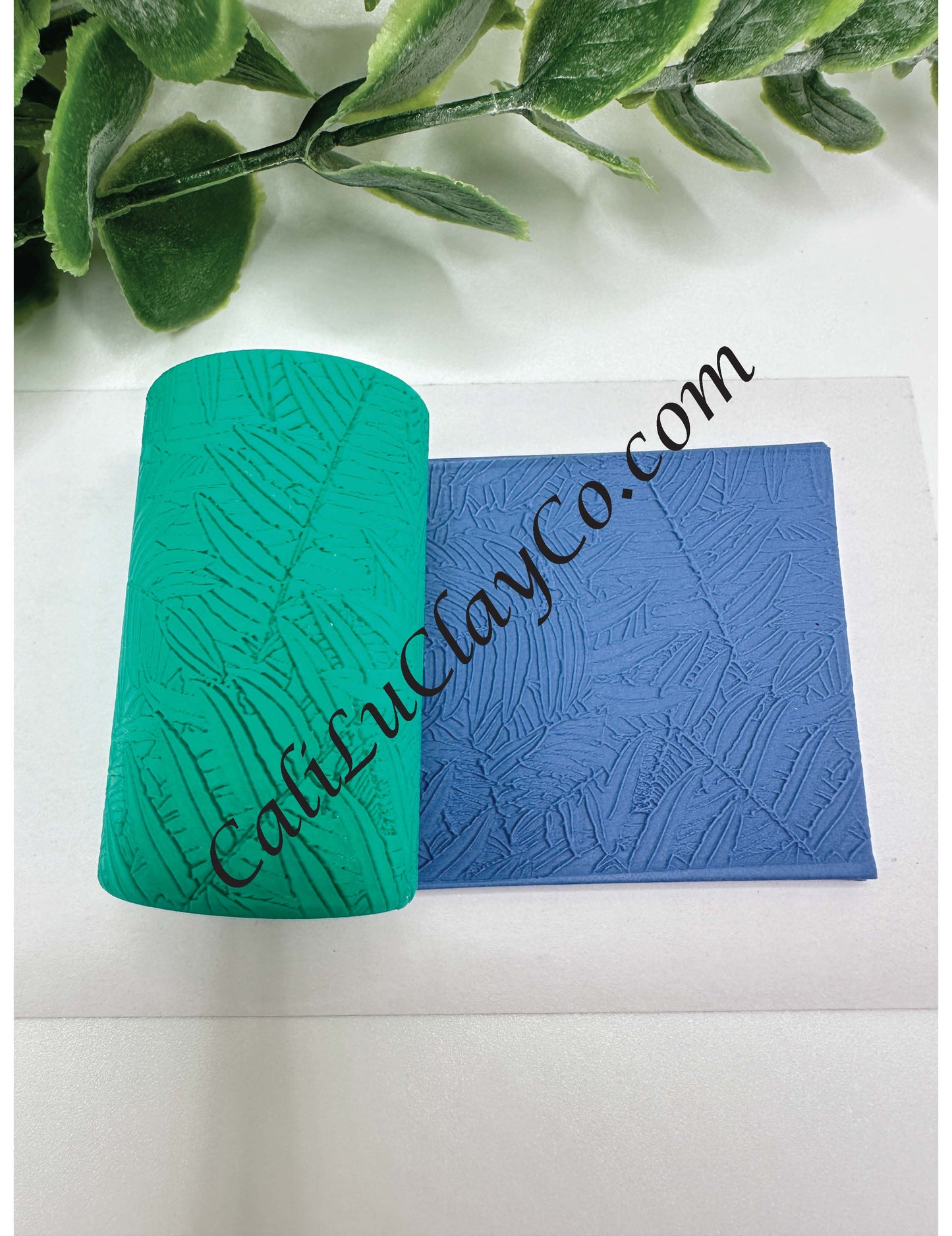 Tropical Leaves  Polymer Clay / Cookie Dough Texture Roller
