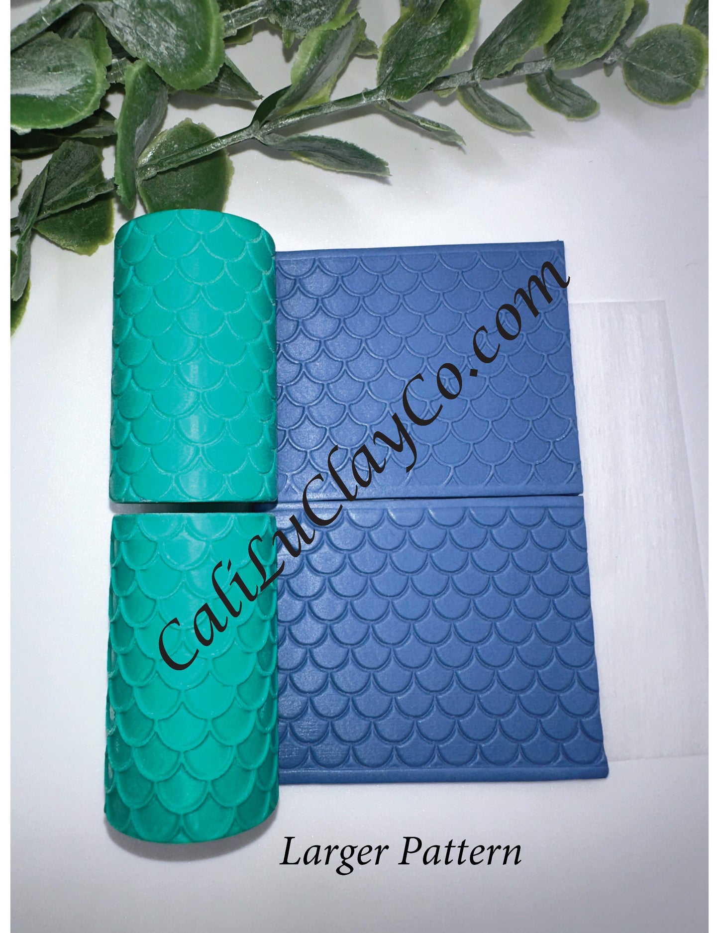 Mermaid Scales (Large) Texture Roller for Polymer Clay/Fondant/Cookie Dough