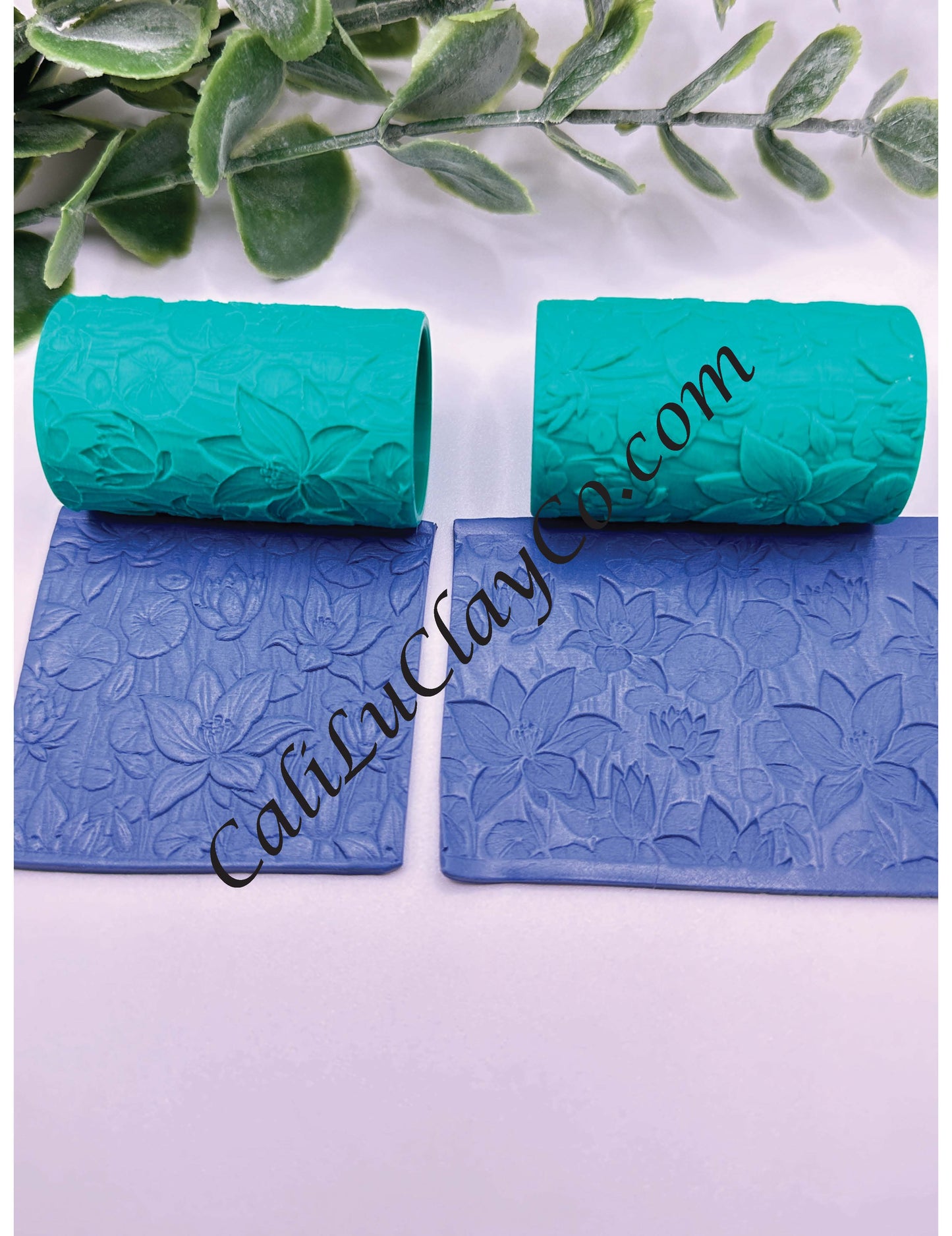 Lotus #3 Texture Roller for Polymer Clay/Fondant/Cookie Dough