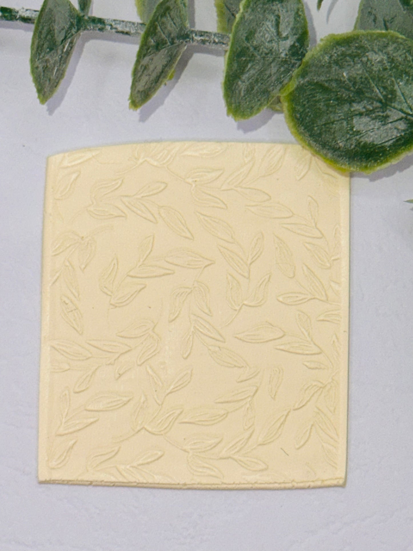 Flowy Leaves Polymer Clay / Cookie Dough Texture Roller