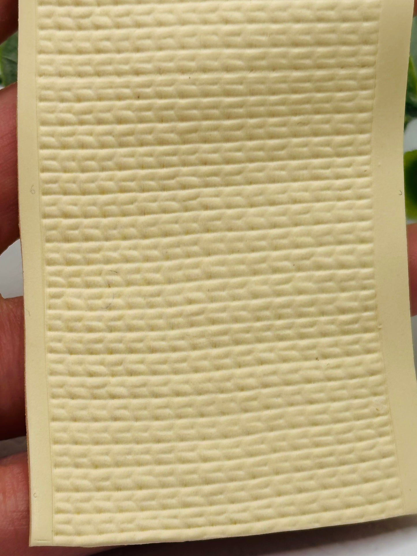 Thin Knit Linen Polymer Clay / Cookie Dough Texture Roller
