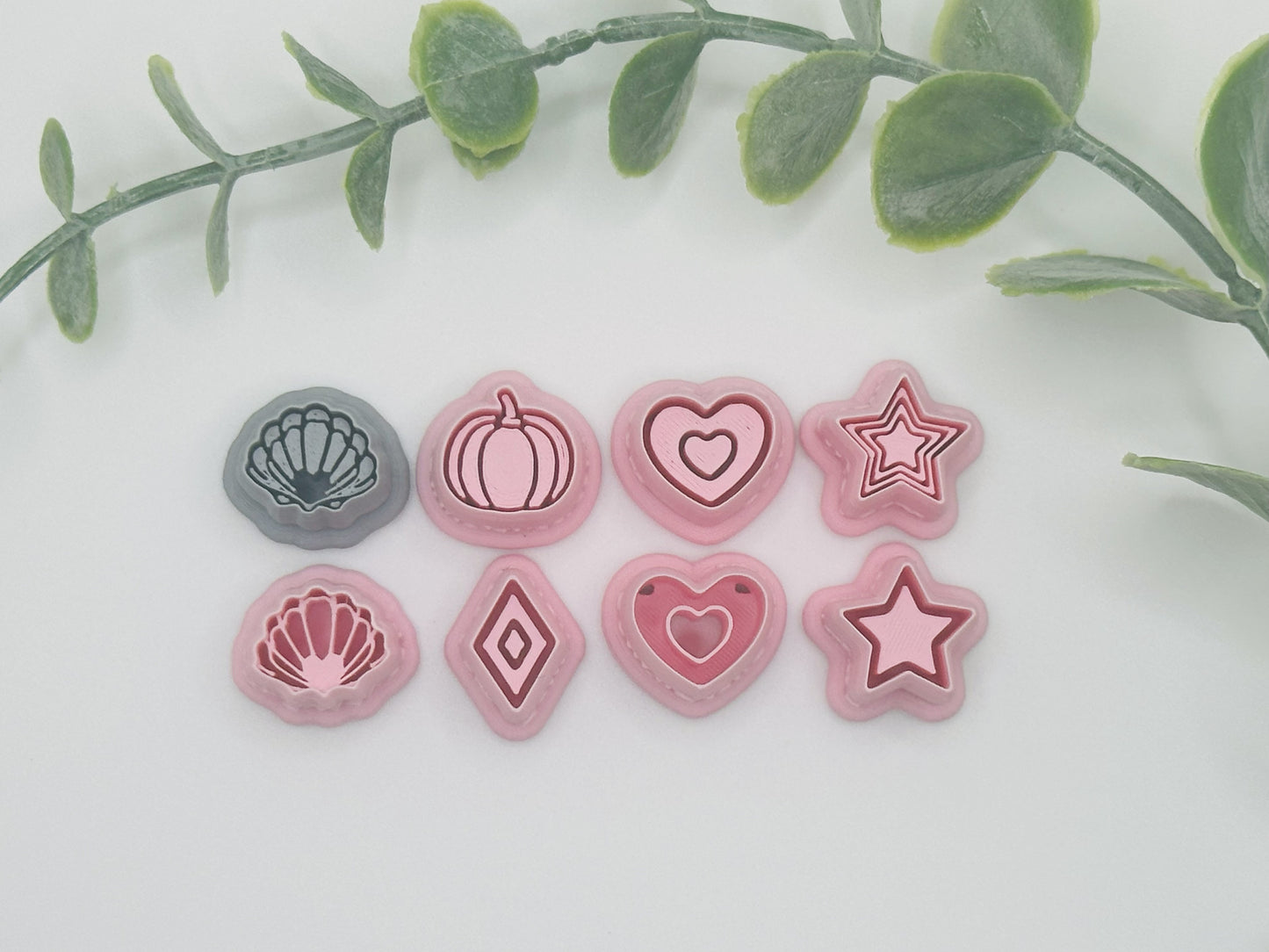Bezels and Imprints Cutters Bundle - Multiple Sizes - #12 Polymer Clay / Cookie Cutter Set