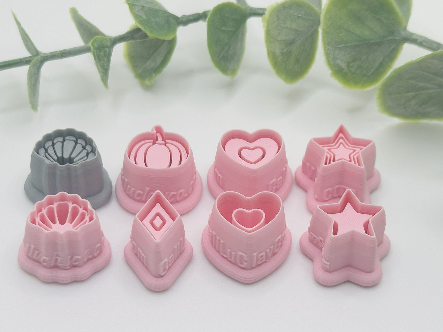 Bezels and Imprints Cutters Bundle - Multiple Sizes - #12 Polymer Clay / Cookie Cutter Set