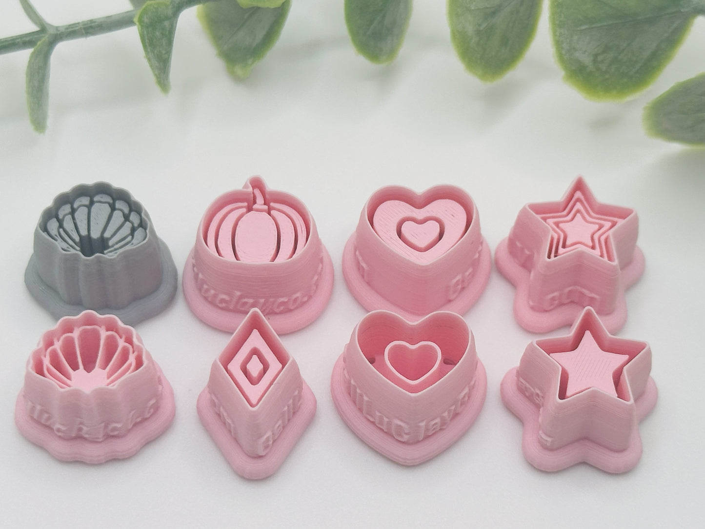 Bezels and Imprints Cutters Bundle - Multiple Sizes - #12 Polymer Clay / Cookie Cutter Set