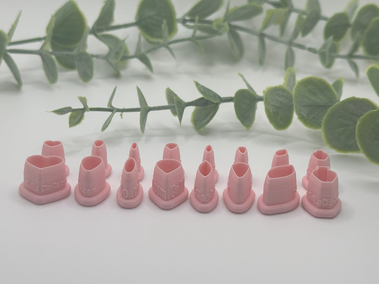 Leaf Studs Cutters Bundle - TINY AND SMALL #14 Polymer Clay / Cookie Cutter Set