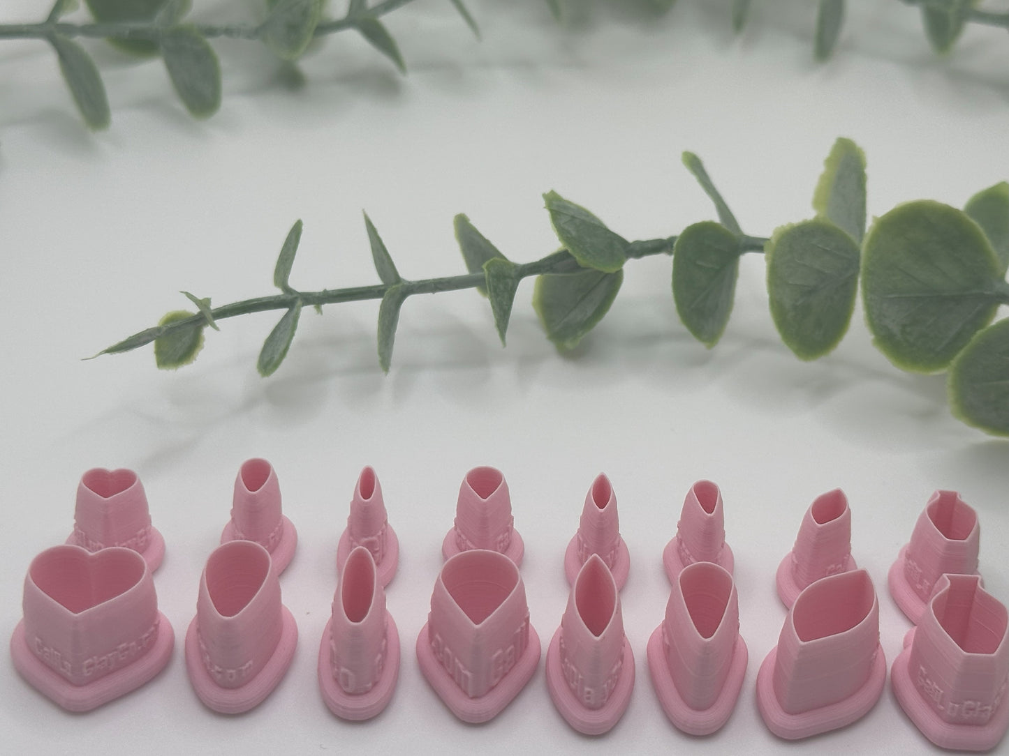 Leaf Studs Cutters Bundle - TINY AND SMALL #14 Polymer Clay / Cookie Cutter Set