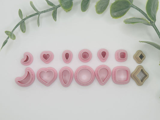 Essential Shapes Stud Cutters Bundle #15 Polymer Clay / Cookie Cutter Set