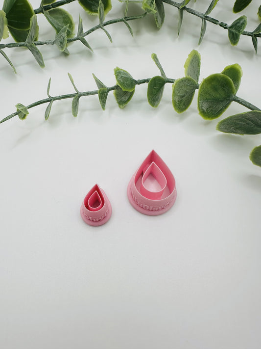 Teardrop Hoop Cookie Cutter / Polymer Clay Cutter