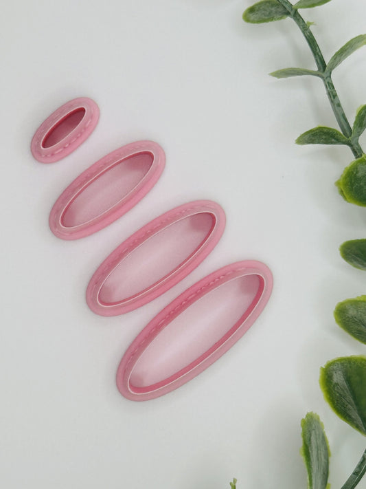 Long Thin Oval #2 Cookie Cutter / Polymer Clay Cutter