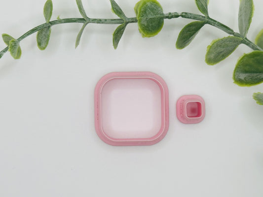 Square with Rounded Corners Cookie Cutter / Polymer Clay Cutter