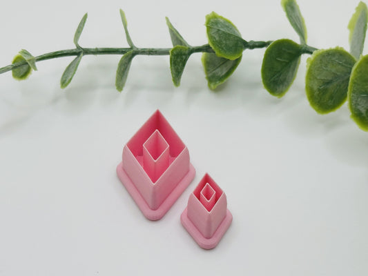 Diamond Hoop (Middle Diamond Cut out) Cookie Cutter / Polymer Clay Cutter