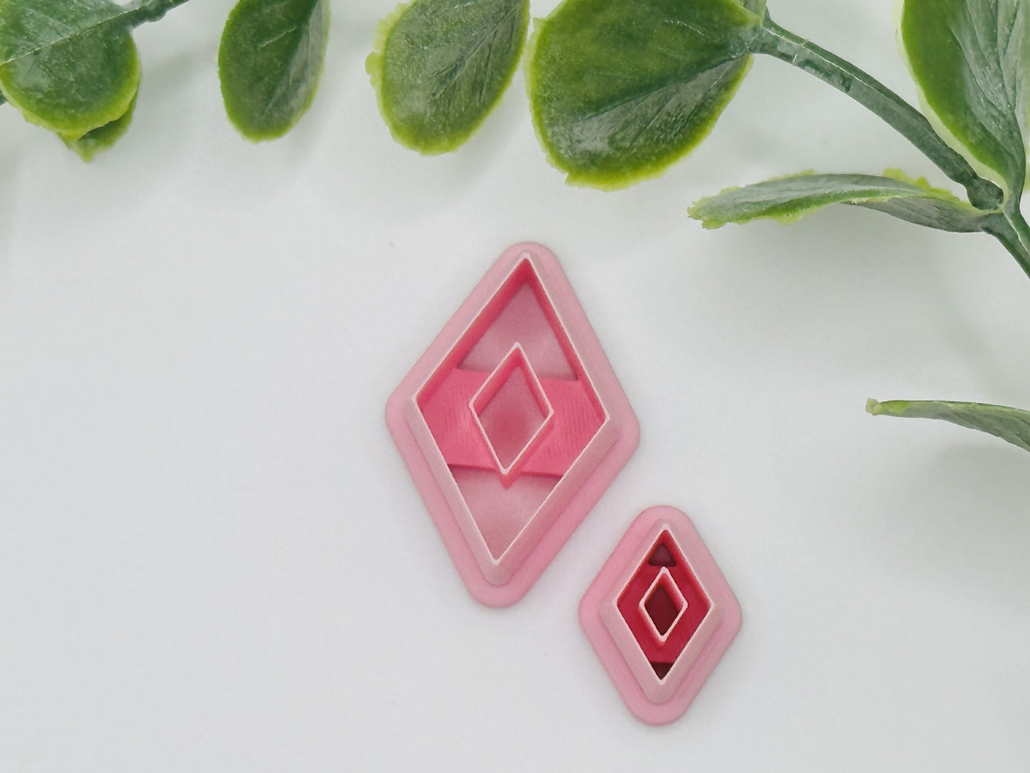 Diamond Hoop (Middle Diamond Cut out) Cookie Cutter / Polymer Clay Cutter