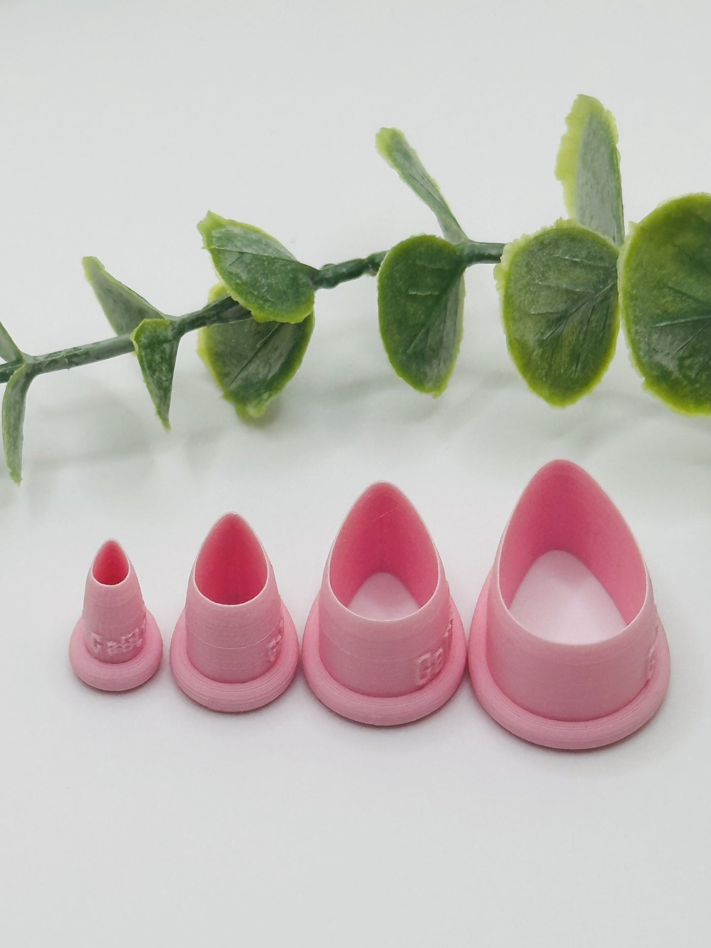 Rounded Teardrop Cookie Cutter / Polymer Clay Cutter
