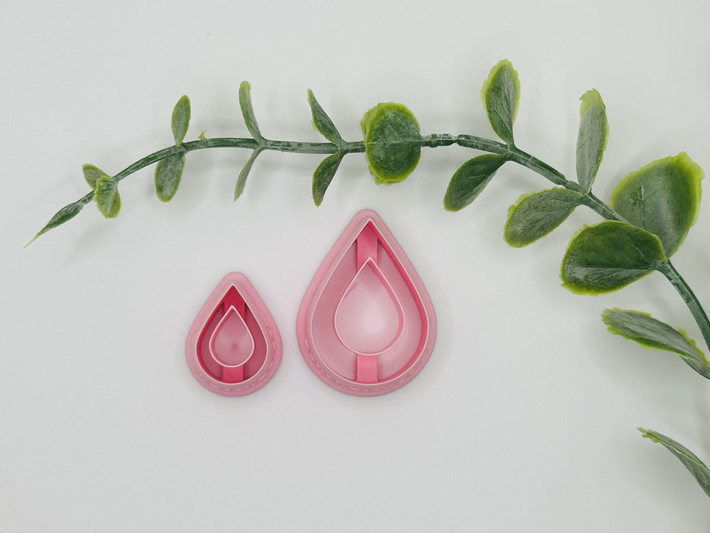 Teardrop Hoop Cookie Cutter / Polymer Clay Cutter