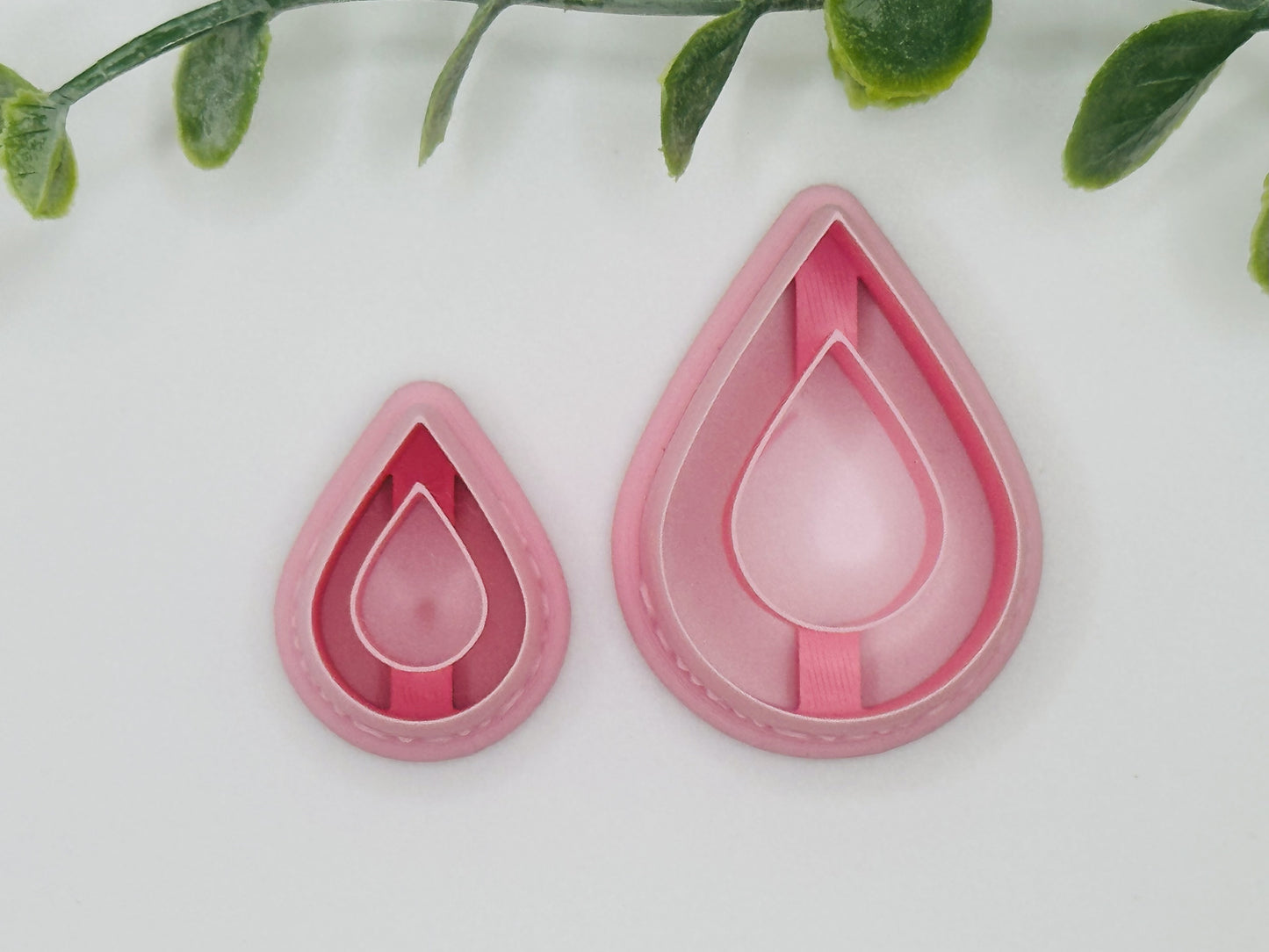 Teardrop Hoop Cookie Cutter / Polymer Clay Cutter