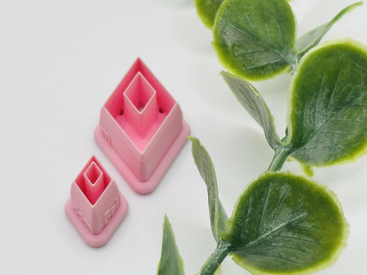 Diamond Hoop (Top Diamond Cut out) Cookie Cutter / Polymer Clay Cutter