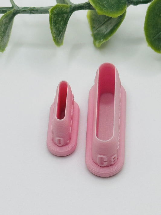 Long Thin Oval #1 Cookie Cutter / Polymer Clay Cutter