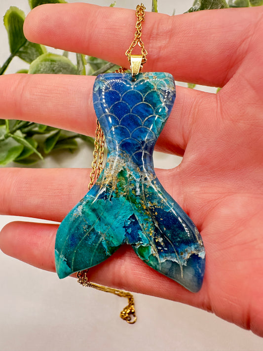 Mermaid Tail Ocean Dreams Necklace