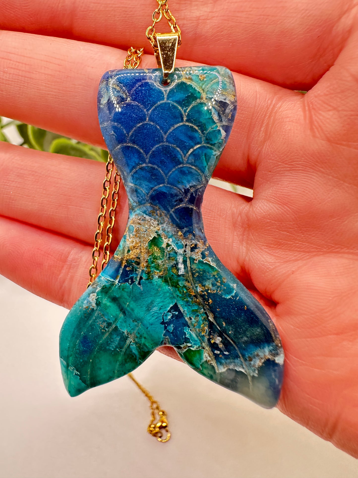 Mermaid Tail Ocean Dreams Necklace
