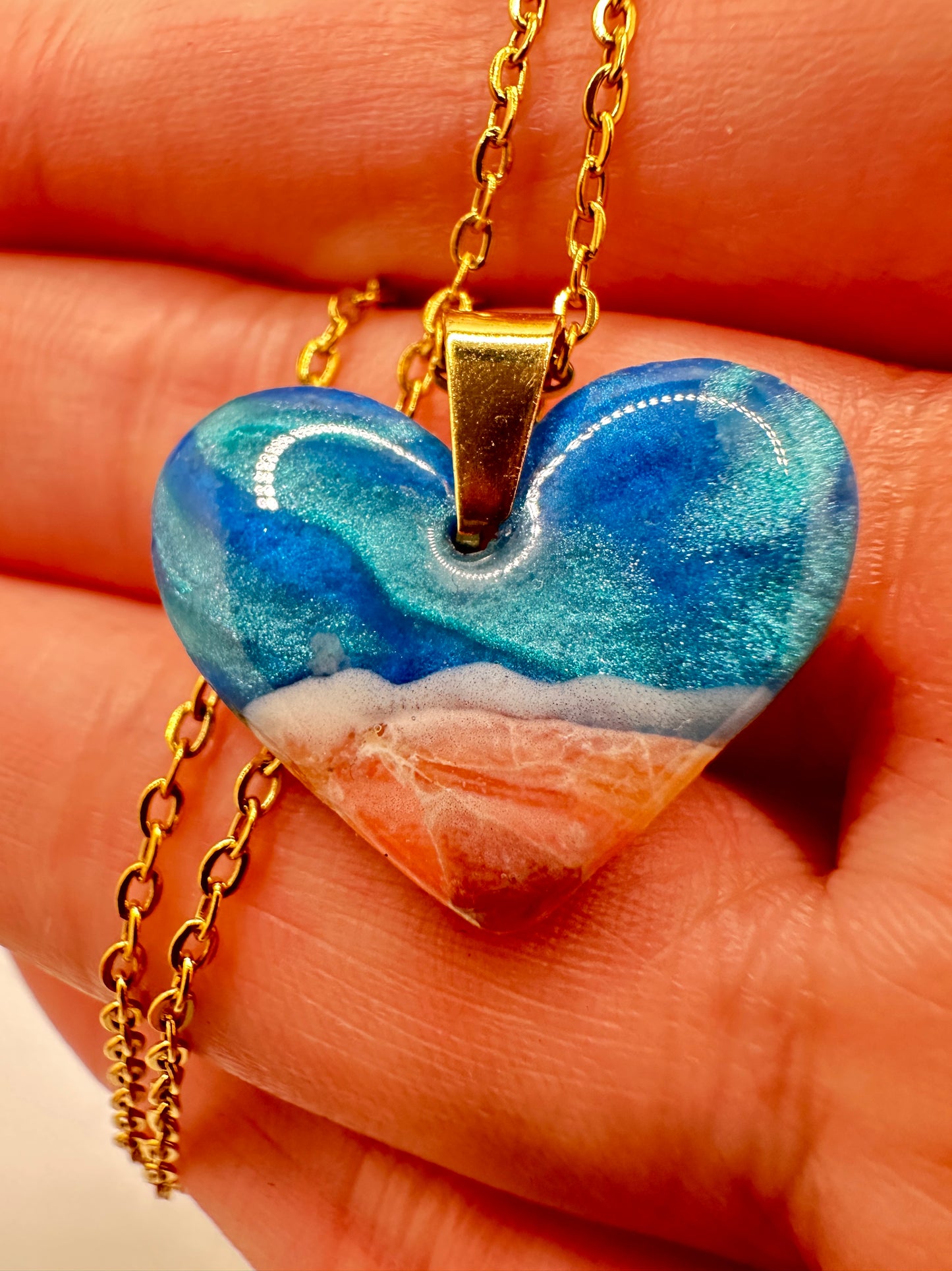 Beachy Heart Necklace