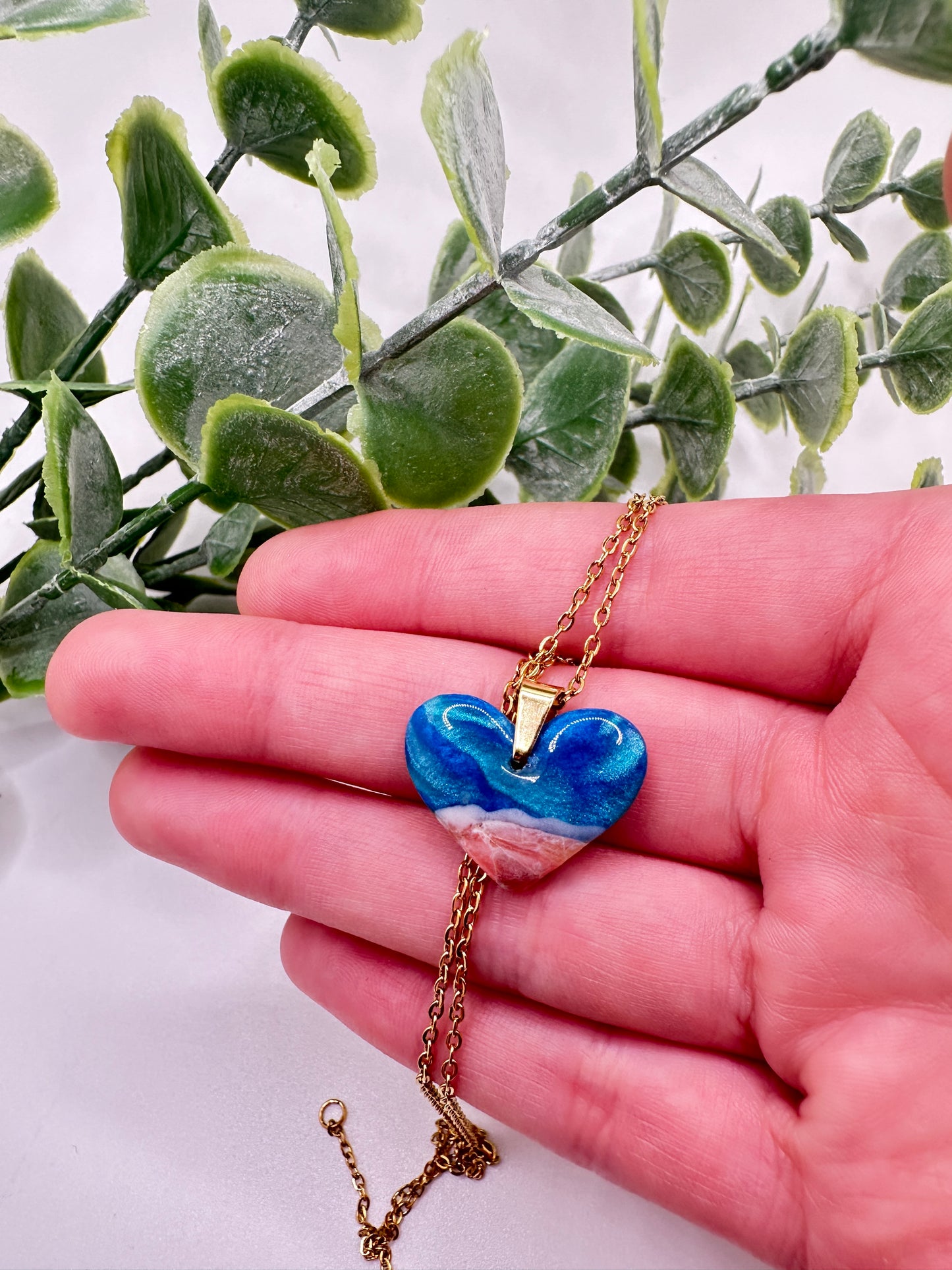 Beachy Heart Necklace