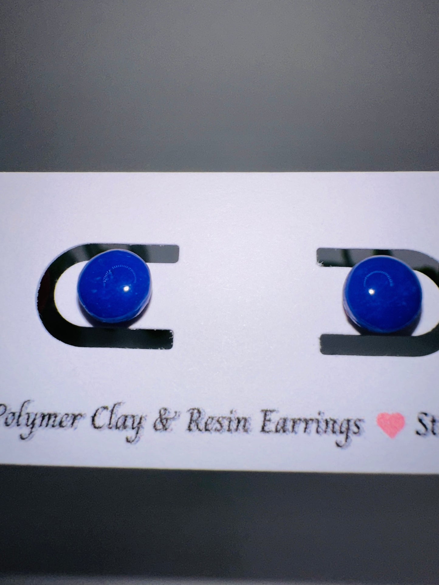 Tiny Violet Round Studs / Post Earrings
