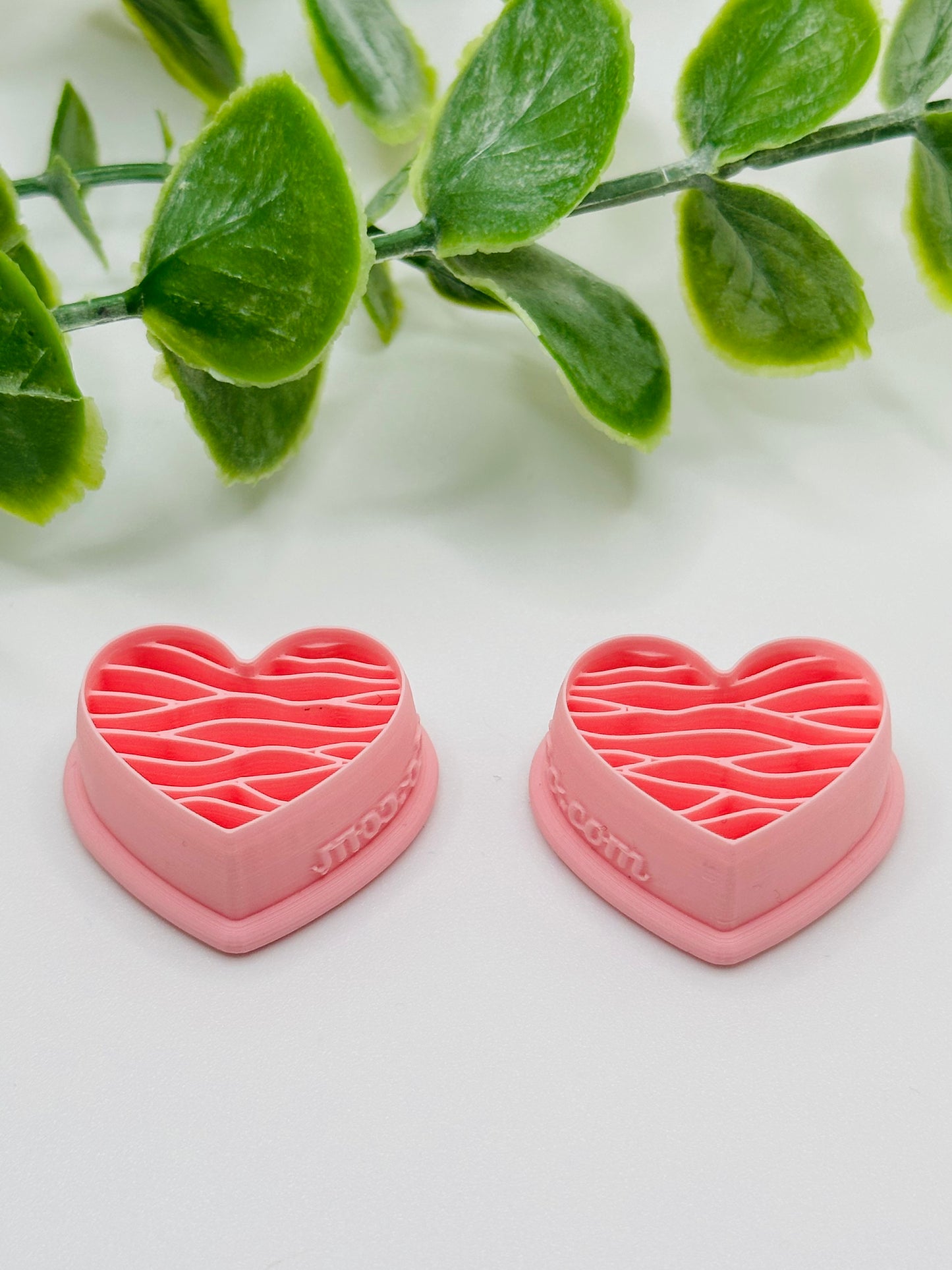 Heart with Wavy Lines Cutter / Polymer Clay Cutter