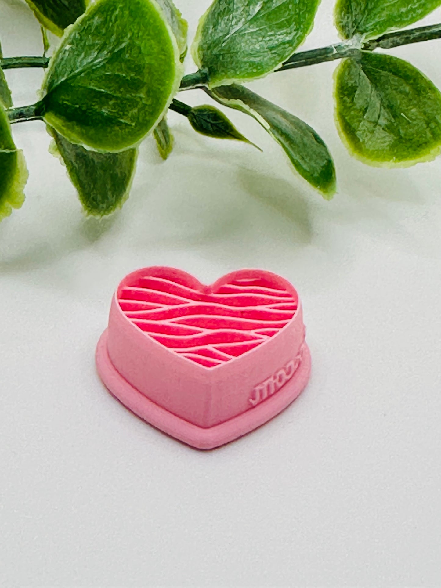 Heart with Wavy Lines Cutter / Polymer Clay Cutter