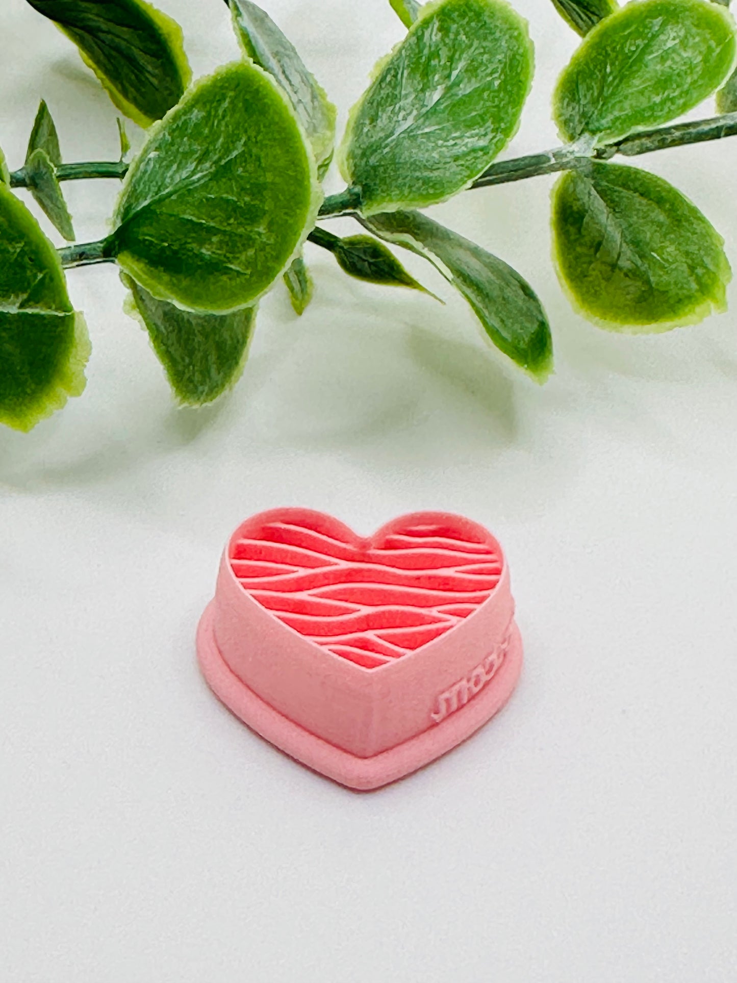 Heart with Wavy Lines Cutter / Polymer Clay Cutter