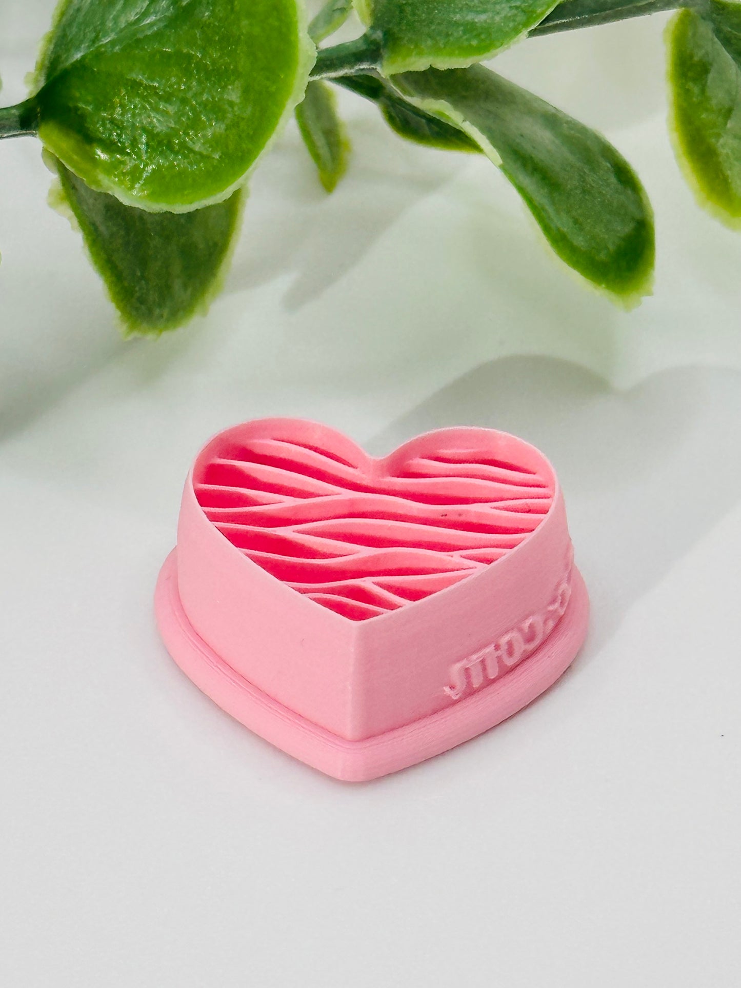 Heart with Wavy Lines Cutter / Polymer Clay Cutter