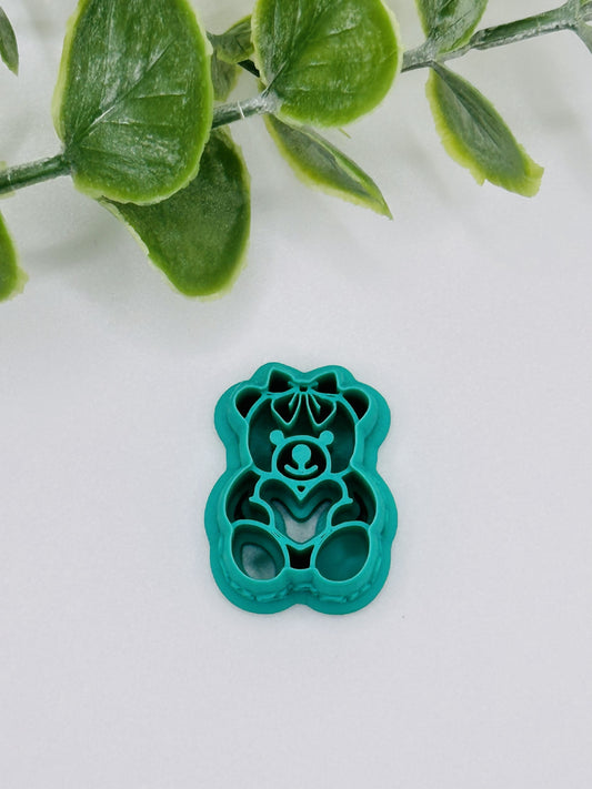 Bear Hug Cookie Cutter / Polymer Clay Cutter