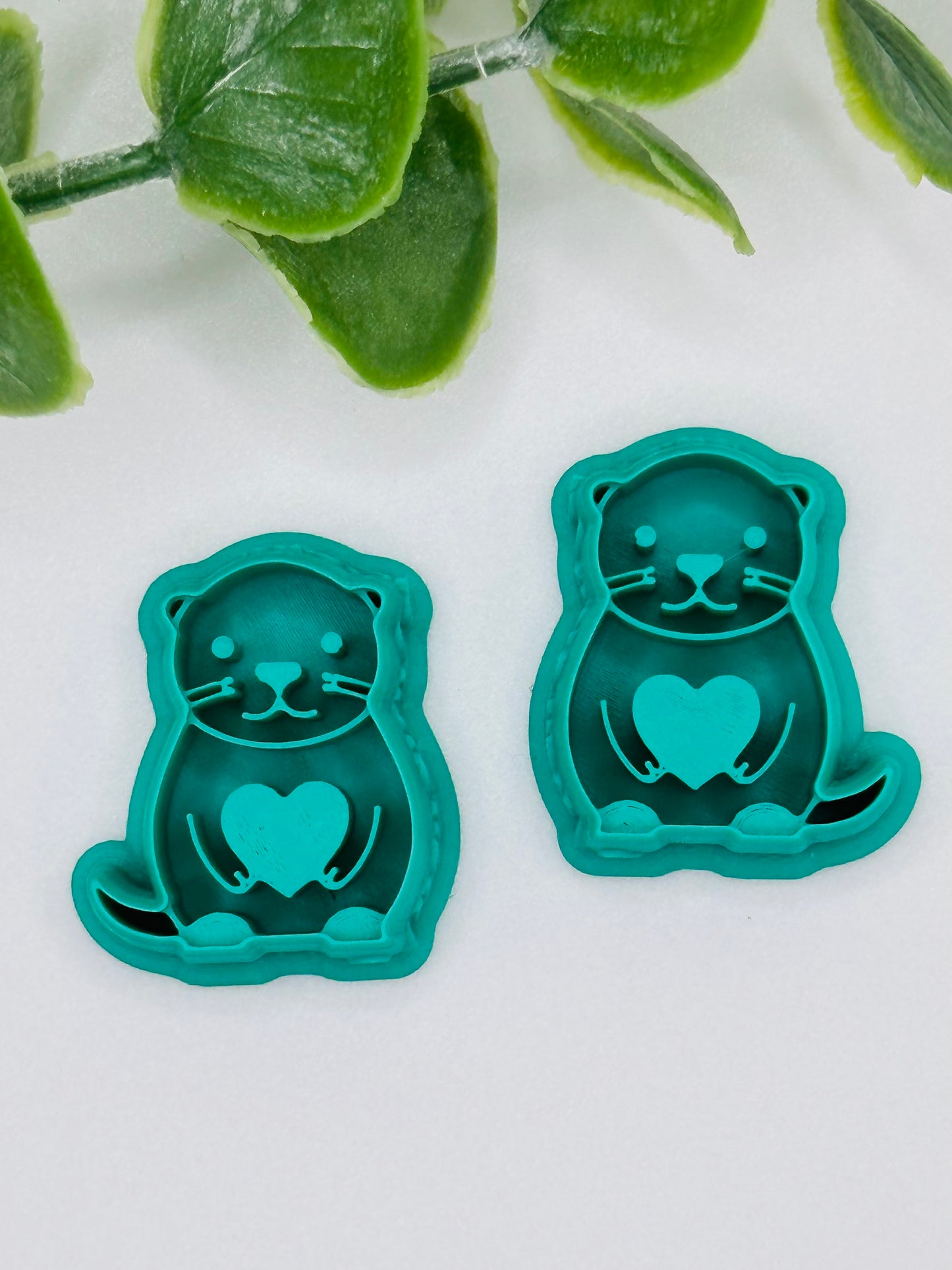 Sea Otter Love Cutter / Polymer Clay Cutter
