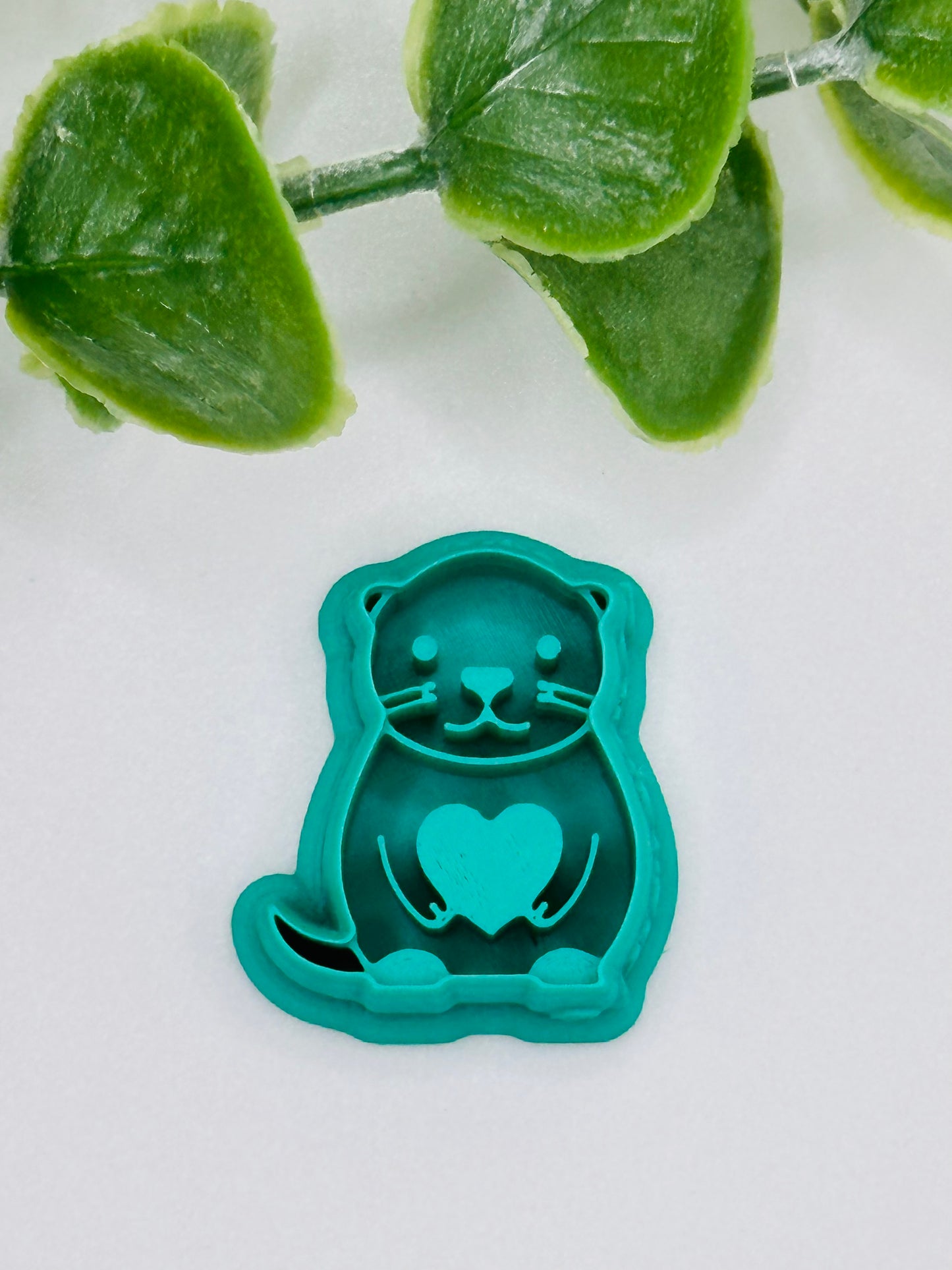 Sea Otter Love Cutter / Polymer Clay Cutter
