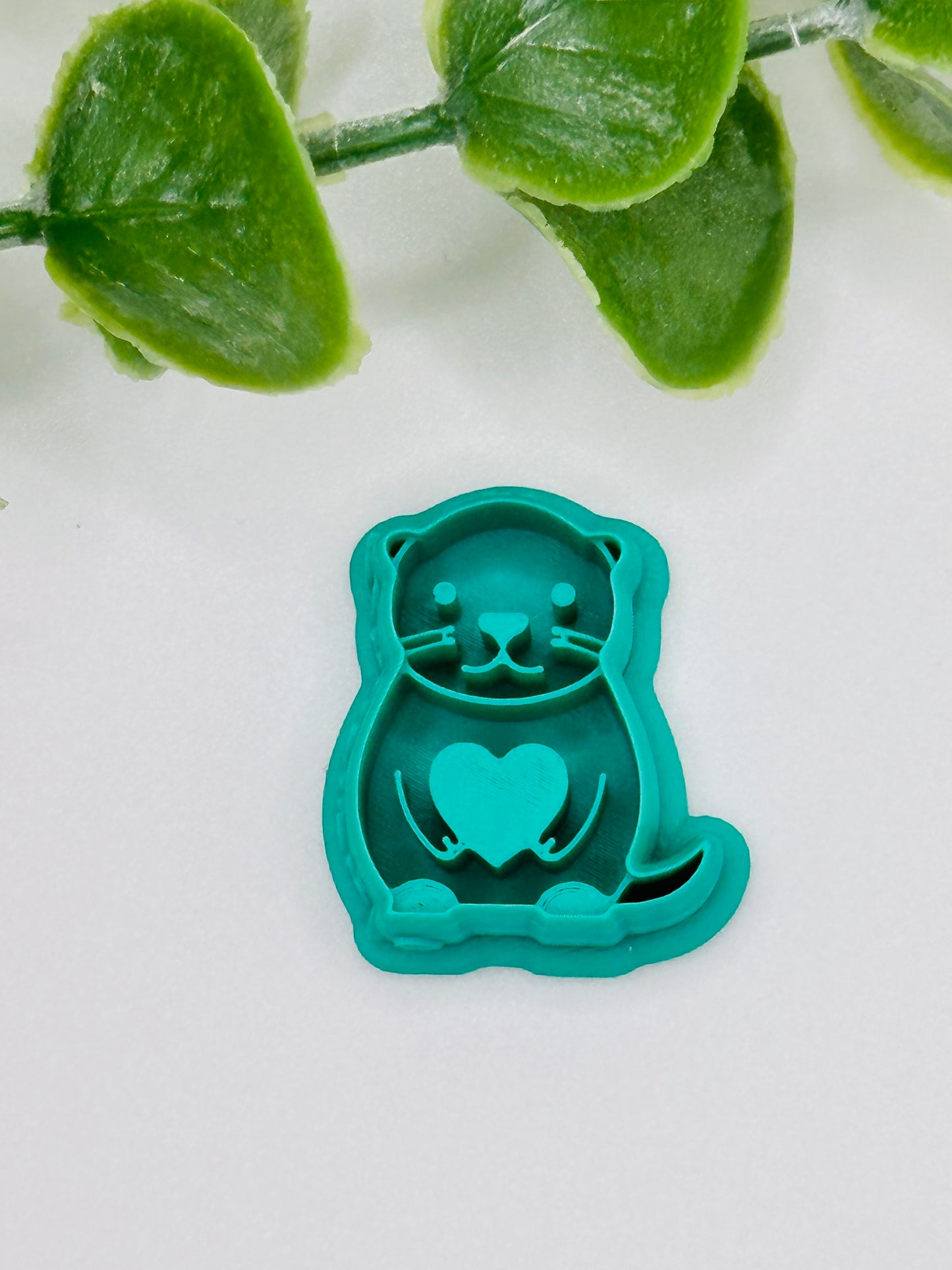 Sea Otter Love Cutter / Polymer Clay Cutter