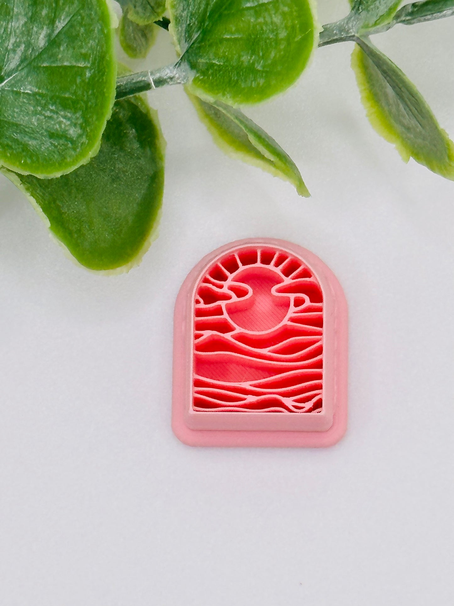 Arch Stained Glass with Waves Cutter / Polymer Clay Cutter