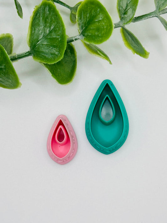 Dainty Drop Hoop Cookie Cutter / Polymer Clay Cutter