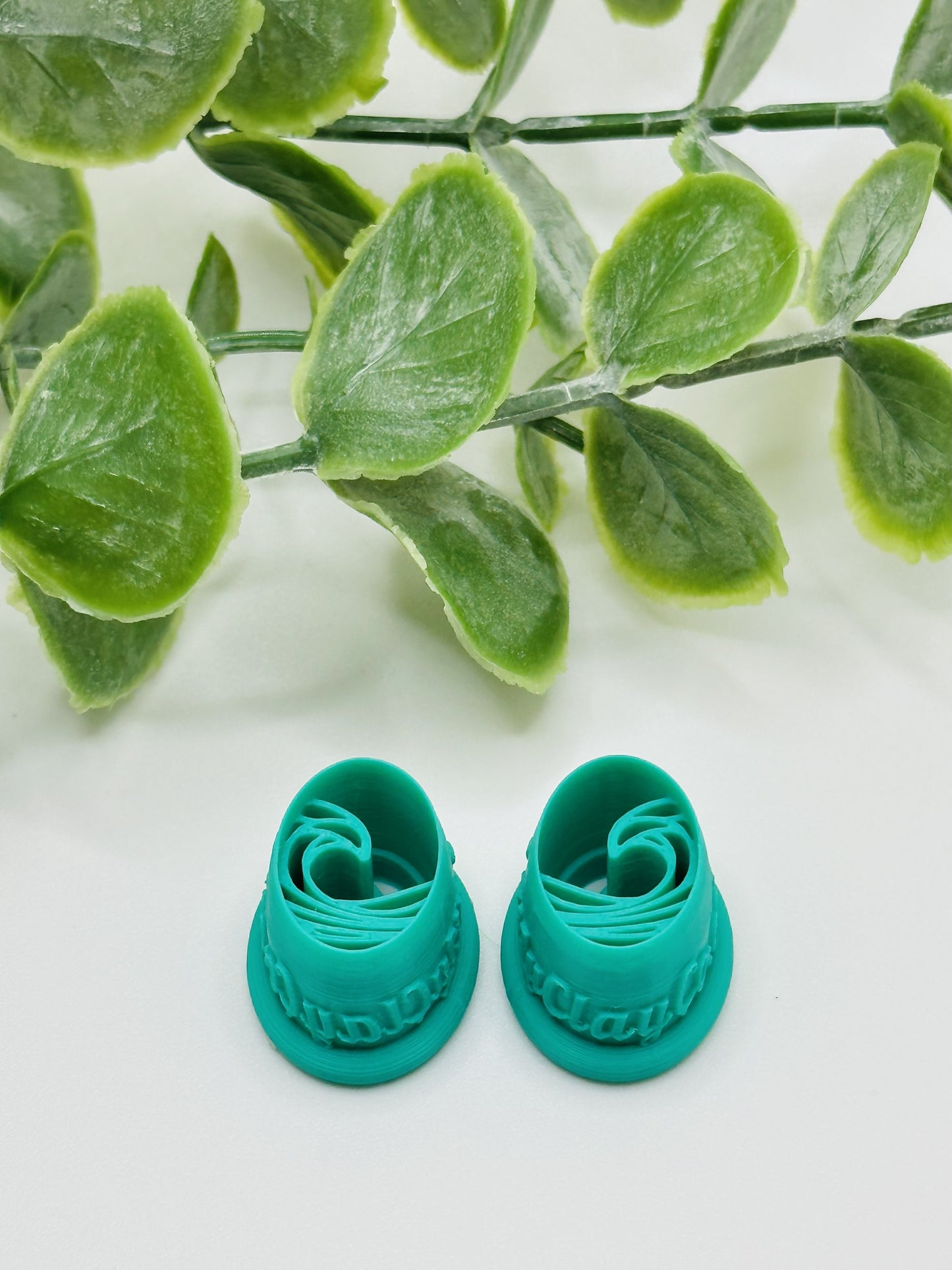 Peaceful Oval Wave Embossed & Debossed Cookie Cutter / Polymer Clay Cutter