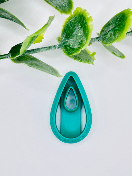 Teardrop Hoop (Top Cutout) Polymer Clay Cutter