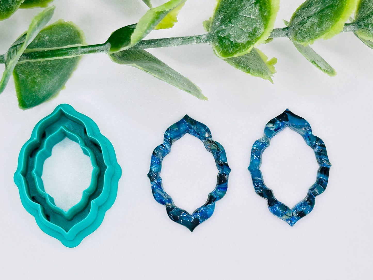 Ornate Frame #1 Hoop Polymer Clay Cutter