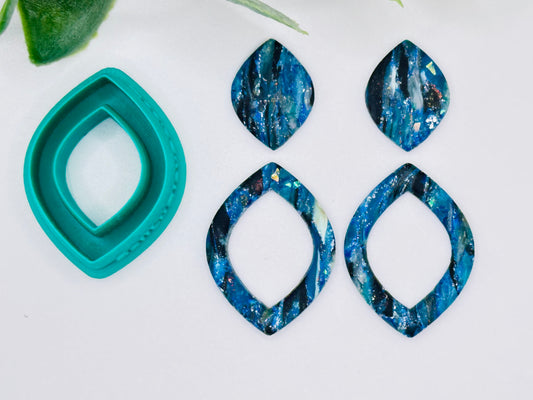 Rounded Diamond Hoop Polymer Clay Cutter