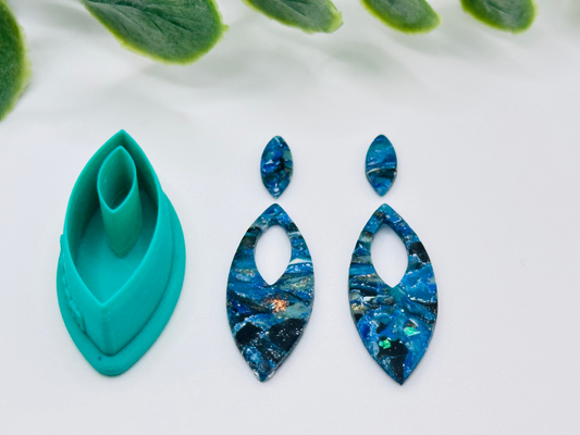 Almond Hoop (Top Cutout) Polymer Clay Cutter