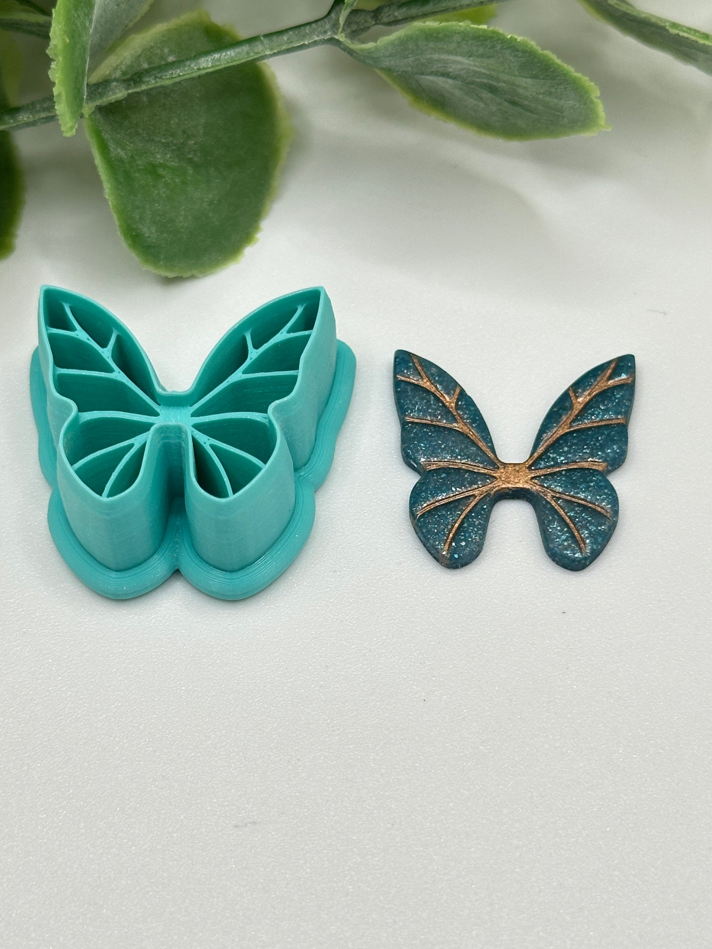 Leafy Butterfly Polymer Clay Cutter