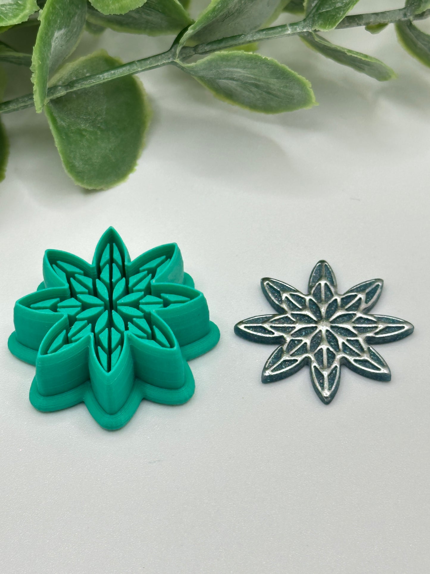 Intricate Snowflake Polymer Clay Cutter