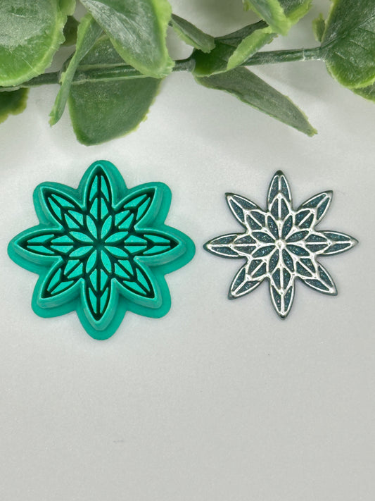 Intricate Snowflake Polymer Clay Cutter