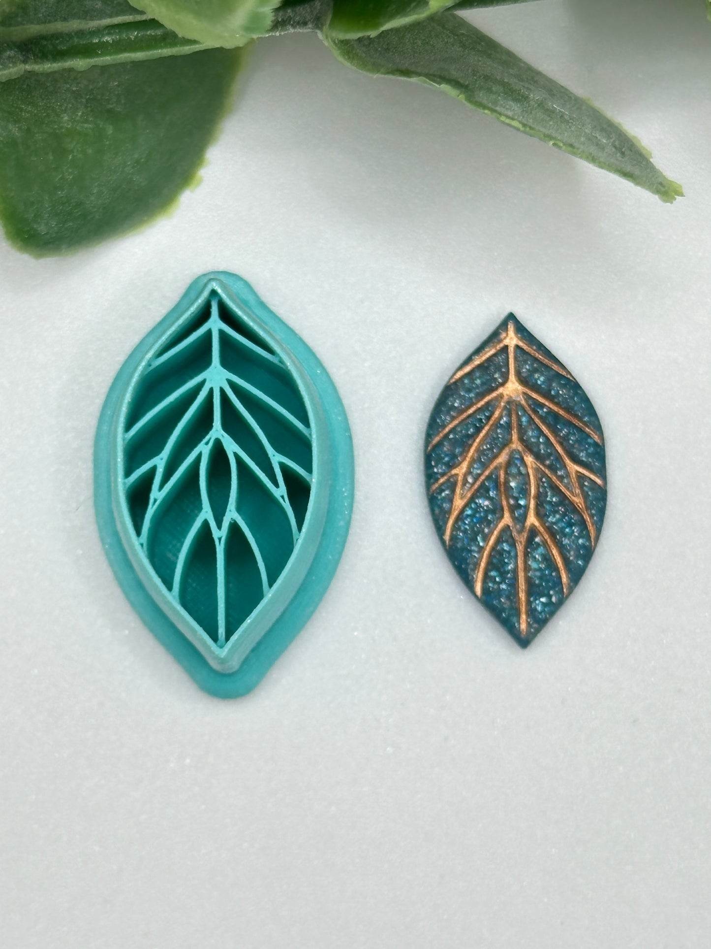 Leaf Abstract Polymer Clay Cutter