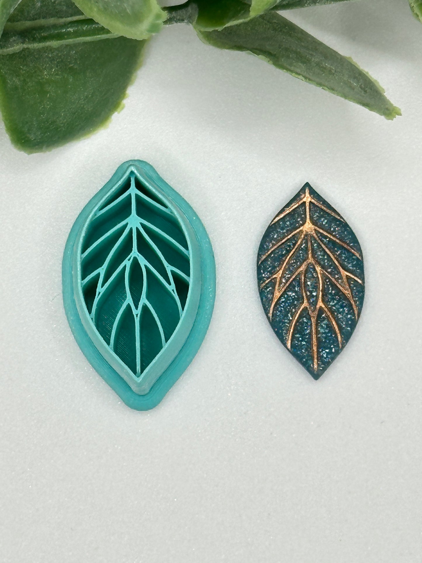 Leaf Abstract Polymer Clay Cutter