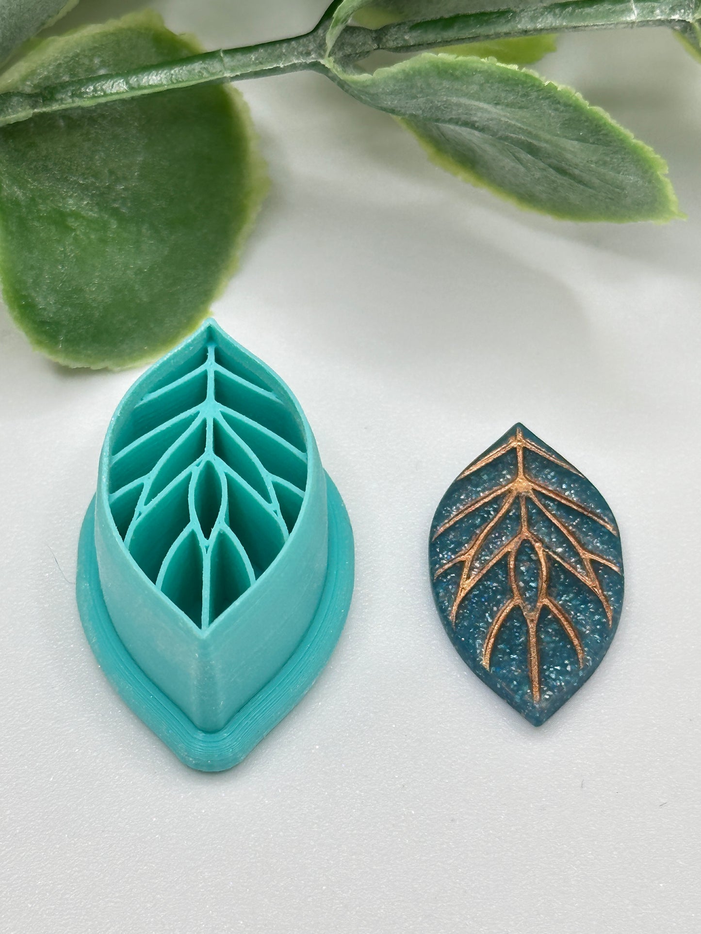 Leaf Abstract Polymer Clay Cutter