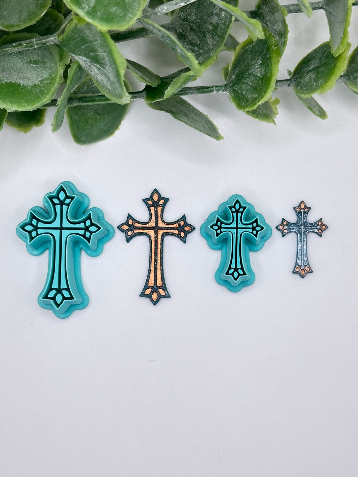 Ornate Cross Polymer Clay Cutter