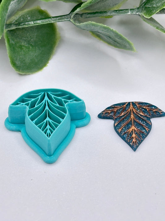Leaf Vein Dangle Polymer Clay Cutter