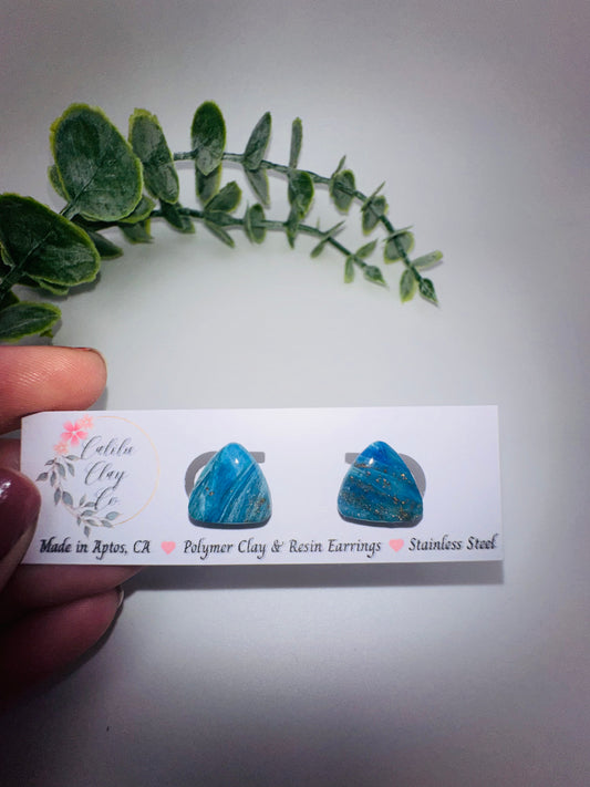 Ocean Triangle Studs